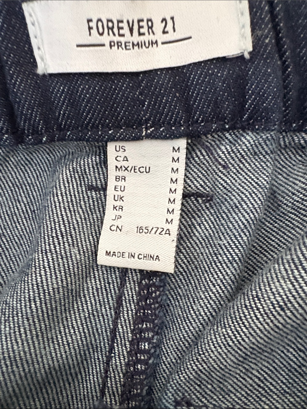 Forever 21 Navy Blue Denim Jogger Pants - Picture 7 of 11